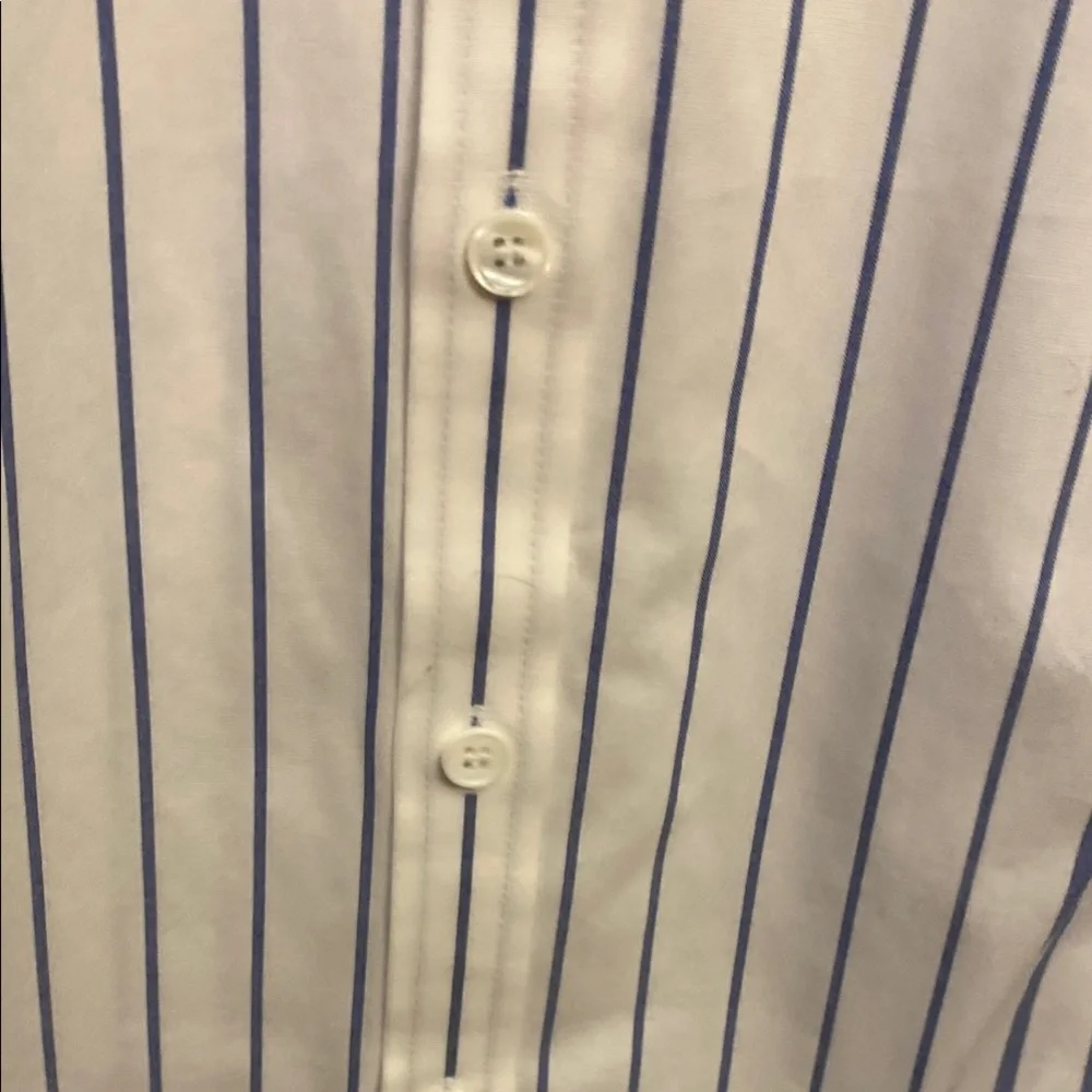 Talbots White and Black Boxy Button Down Shirt - Picture 5 of 6